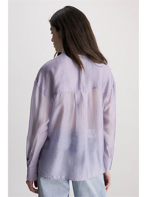 sheer long sleeve shirt CALVIN KLEIN JEANS | J20J221355PC1